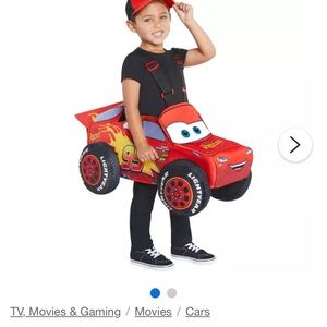 Toddler Lightning McQueen Ride-Along Costume - Cars BRAND NEW
